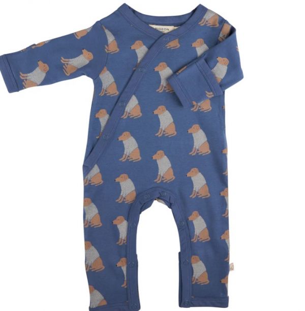 Organics Blue Labrador Romper